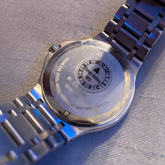 Women's Movado Classic Stainless Steel Watch Model 01.3.14.1051 - Picture 3 of 3